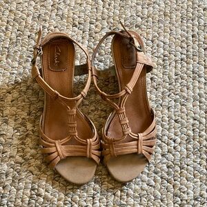 Vintage style wedge ,Leather Sandals